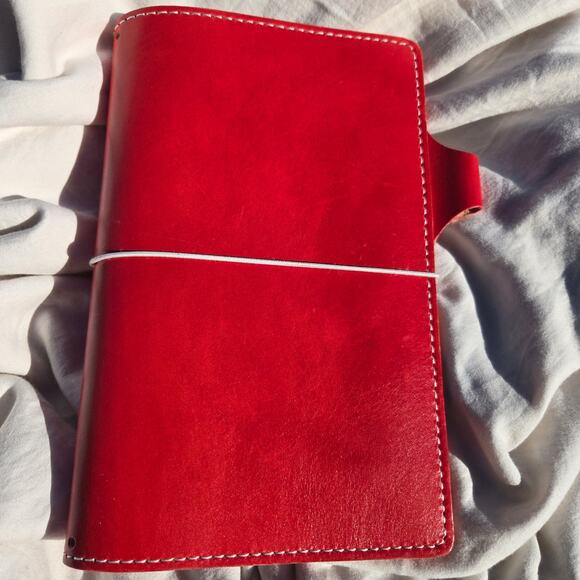 Chic Sparrow Journal Cover Dark Red Leather Made in the USA Travelers Book - Picture 1 of 8